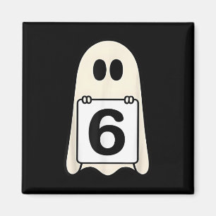 Íman Número Assustador 6 Grupo de Fantasias de Hallowee