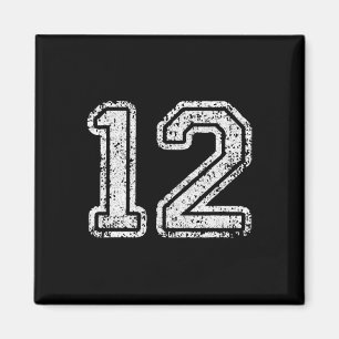 Íman Número da Camisa 12 Doze Número de Futebol Present