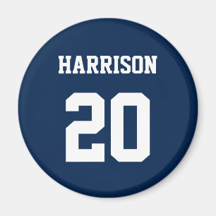 Íman Número de marinho branco azul-branco do esporte va