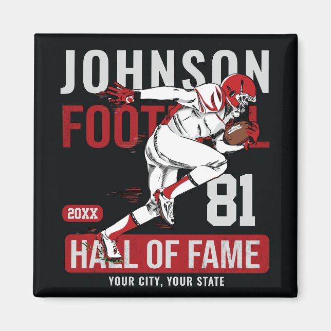 Íman NÚMERO DE NÚMERO DA Equipe DE Futebol Personalizad (Frente)