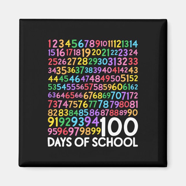 Íman Número De Professores Do Dia Da Escola 100 Dias (Frente)