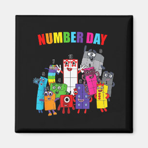 Íman Número dia colorido números matemáticos educaciona