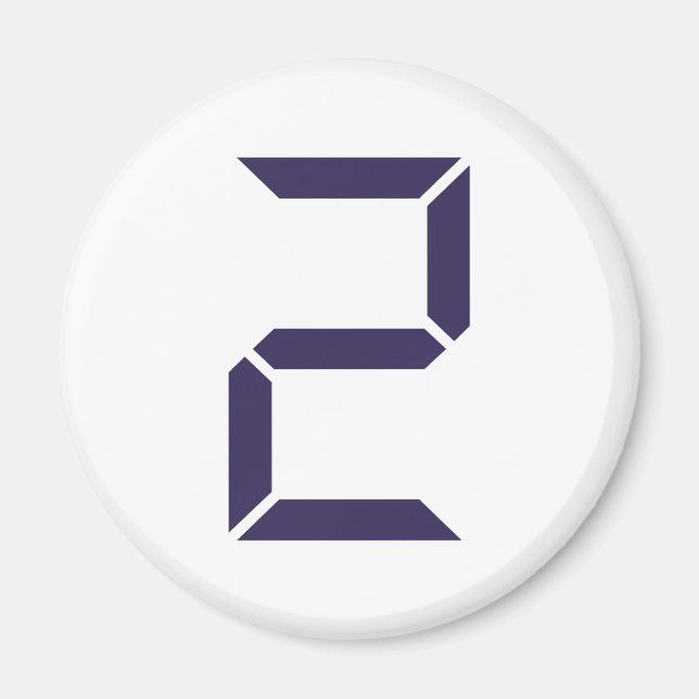 Íman Número - Dois - 2 (Frente)