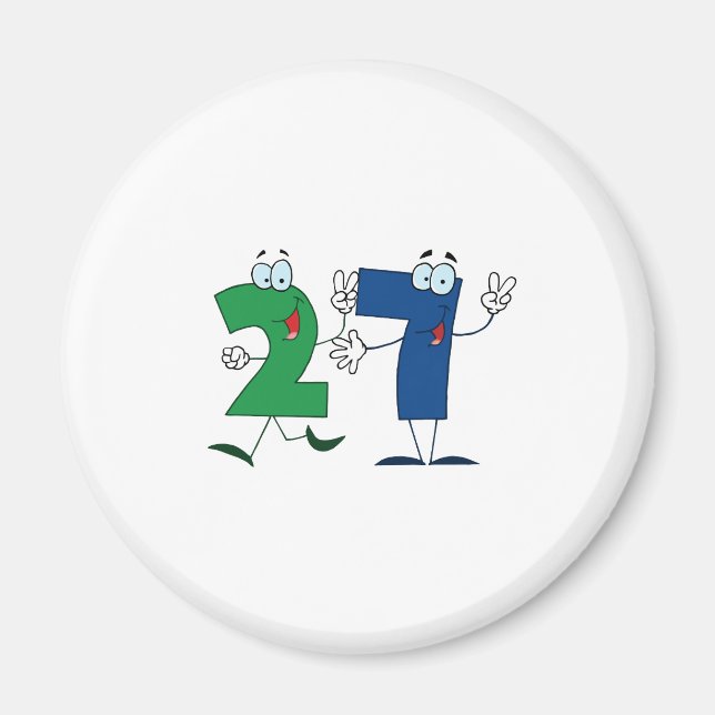Íman Número Feliz 27 (Frente)