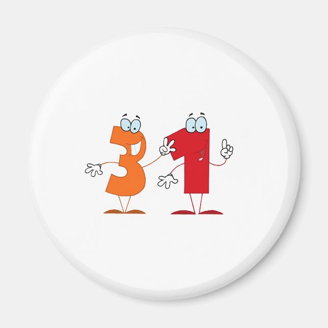 Íman Número Feliz 31 (Frente)