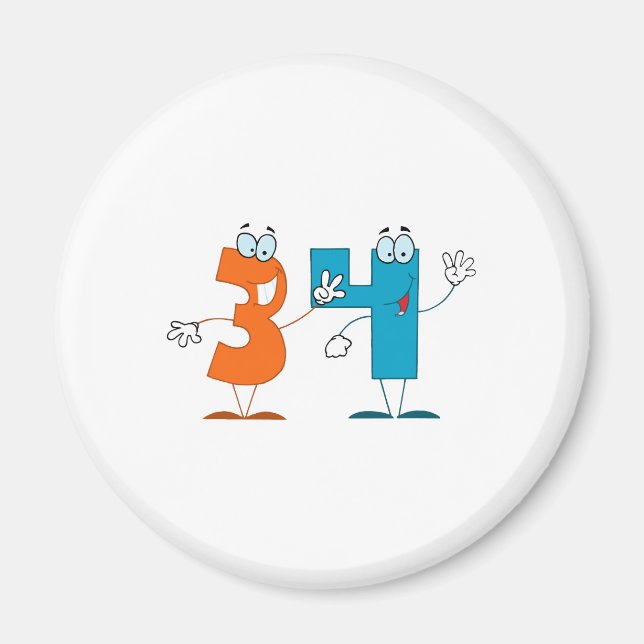 Íman Número Feliz 34 (Frente)