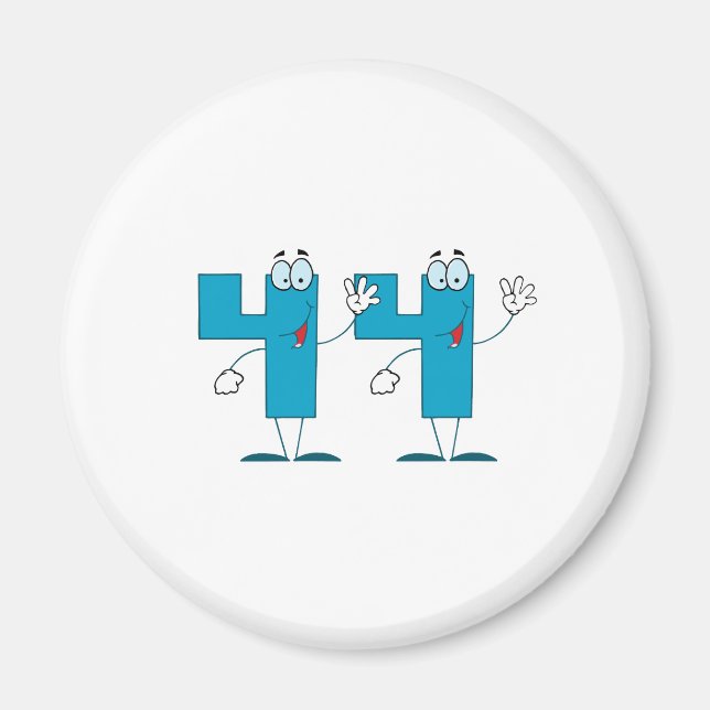 Íman Número Feliz 44 (Frente)