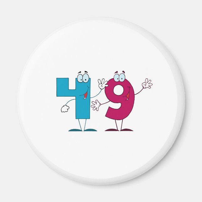 Íman Número Feliz 49 (Frente)