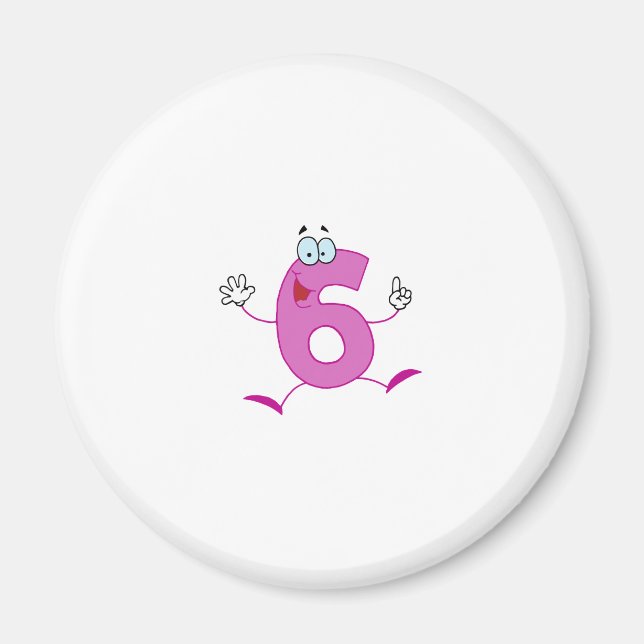 Íman Número Feliz 6 (Frente)