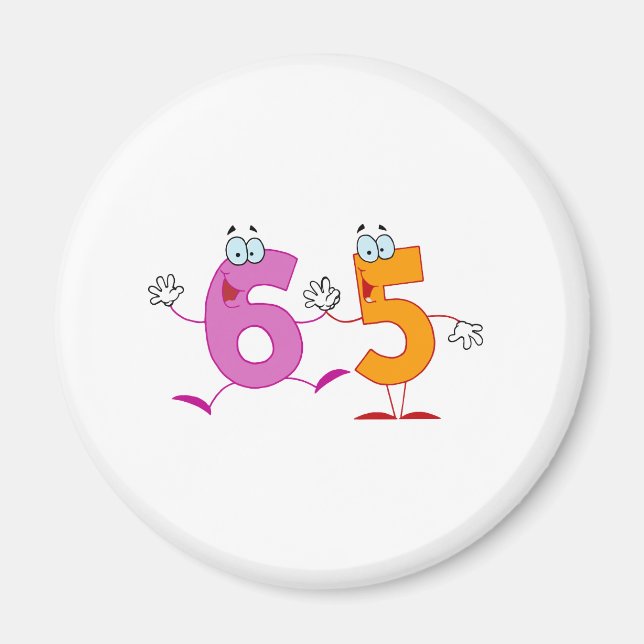 Íman Número Feliz 65 (Frente)