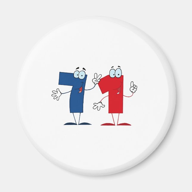 Íman Número Feliz 71 (Frente)