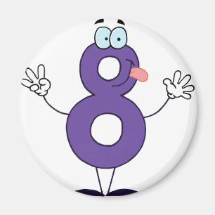 Íman Número feliz 8