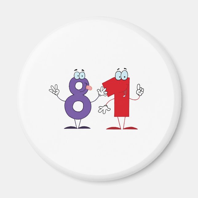 Íman Número Feliz 81 (Frente)