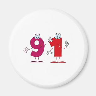 Íman Número feliz 91