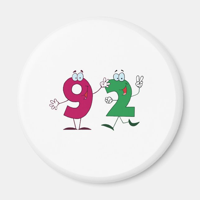 Íman Número Feliz 92 (Frente)