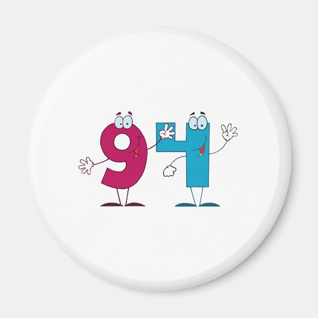 Íman Número Feliz 94 (Frente)