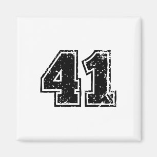 Íman Número nº 41 Equipe de desenho de vendas de quaren