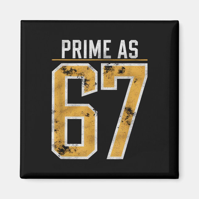 Íman Número Primo Como 67  (Frente)
