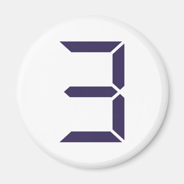 Íman Número - Três - 3 (Frente)