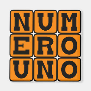 Íman Número Uno, Número Um em espanhol
