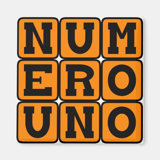 Íman Número Uno, Número Um em espanhol (Frente)