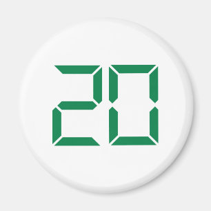 Íman Número - vinte - 20