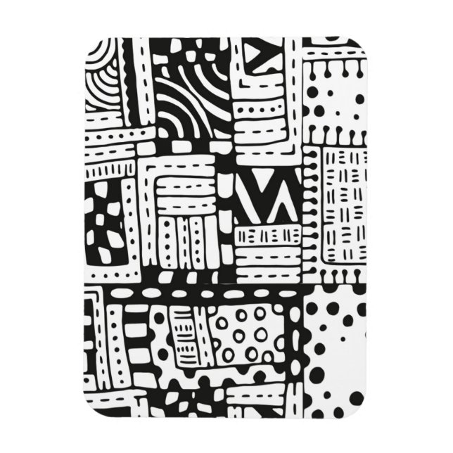 Íman Números de Abstrato índios inspirados (Vertical)