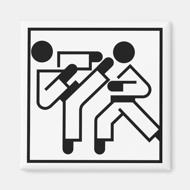 Íman Números de Artes Marciais (Frente)