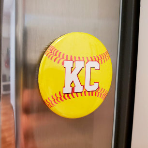 Íman Números personalizados de softball / Cartas espor