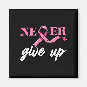 Íman Nunca Dê ao Cancer da mama Fita Rosa de Consciênci