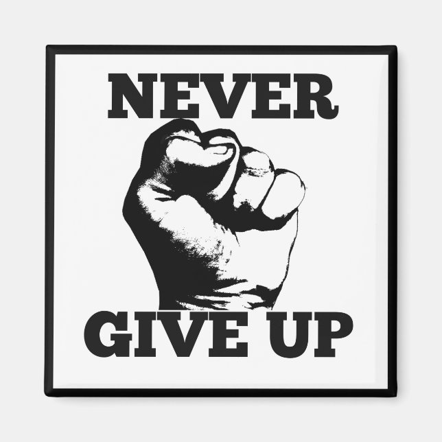 Íman Nunca desistir do ímã (Frente)