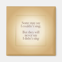 Íman Nunca disse que não cantava