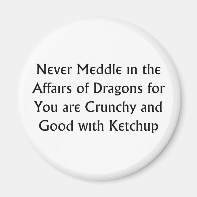 Íman Nunca Dragões (Frente)