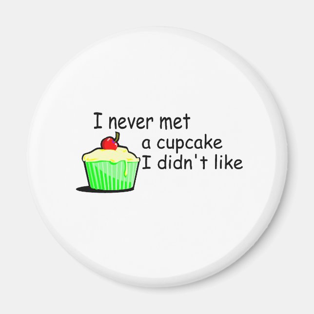 Íman Nunca encontrei uma Cupcake de que não gostava (Frente)