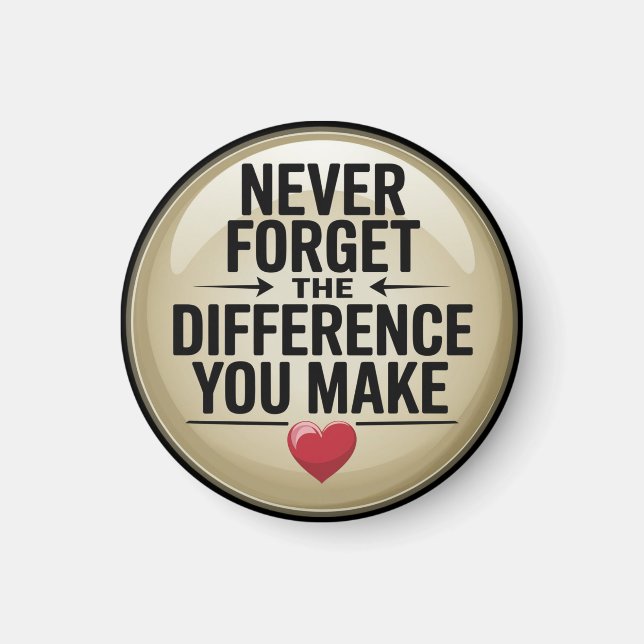 Íman Nunca esqueça a diferença que faz (Frente)