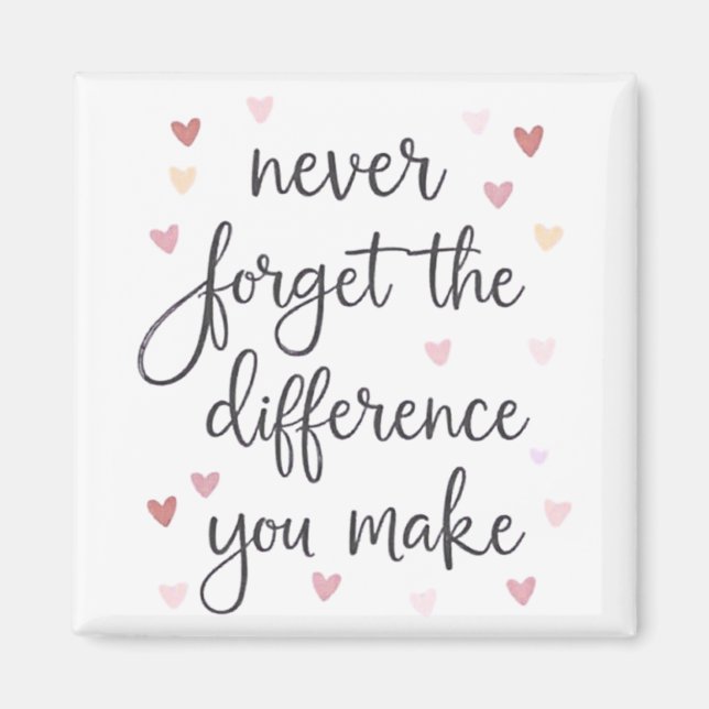 Íman Nunca esqueça a diferença que faz (Frente)