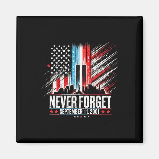 Íman Nunca Esqueça o 11 de setembro de 2001 Dia Memoria (Frente)