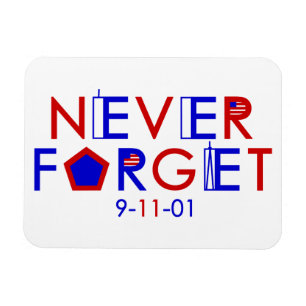 Íman Nunca esqueça o ímã 9-11-01