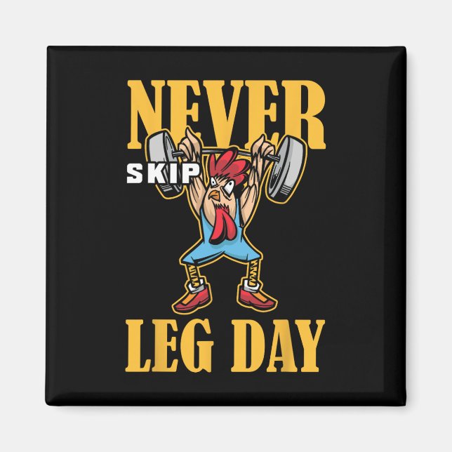 Íman Nunca Ignorar o Workout de Pesagem do Dia da Perna (Frente)