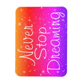 Íman Nunca Pare De Sonhar Com Estrelas Arco-Íris