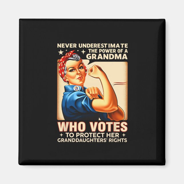 Íman Nunca Subestime O Poder De Uma Avó Que Vota (Frente)