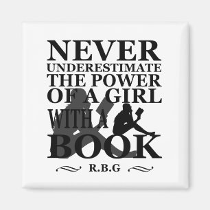 Íman Nunca subestime o poder de uma garota com livro