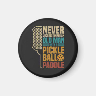 Íman Nunca Subestime um Homem Velho com um Pickleball