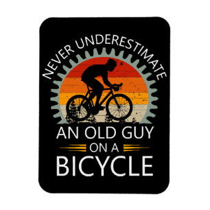 Íman Nunca Subestime um Velho Cara numa Bicicleta
