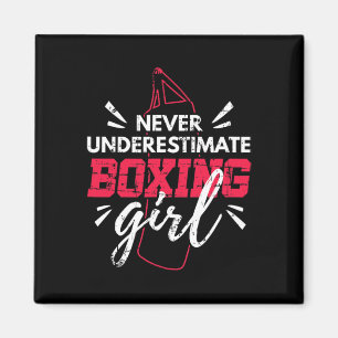Íman Nunca Subestime Uma Garota de Boxe Mma Kickboxing 
