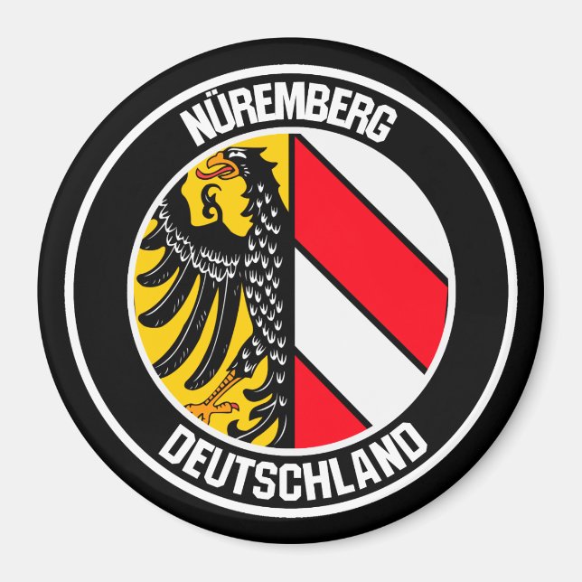 Íman Nuremberga Round Emblem (Frente)