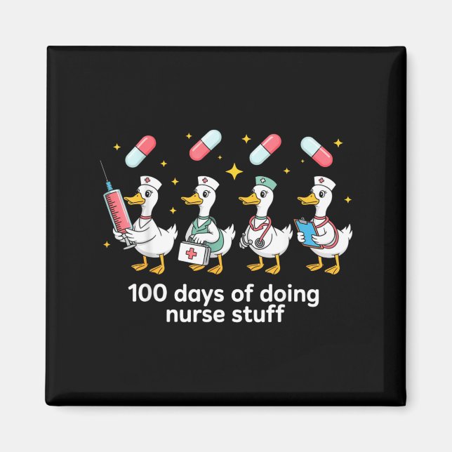 Íman Nurse Skeleton New Year Crew 2026 Funny Er Icu Par (Frente)