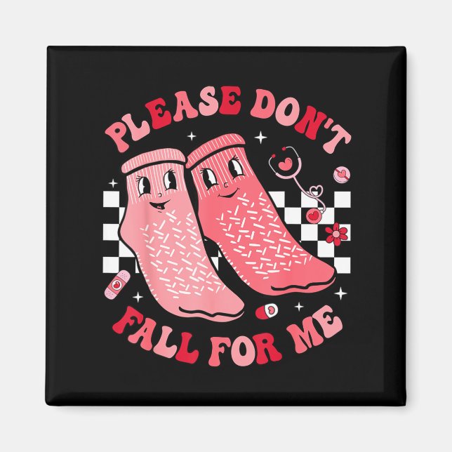 Íman Nurse Valentine Non Slip Socks Please Don't Fall F (Frente)