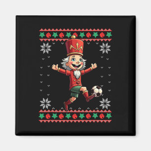 Íman Nutcracker Futebol Natal Feio 