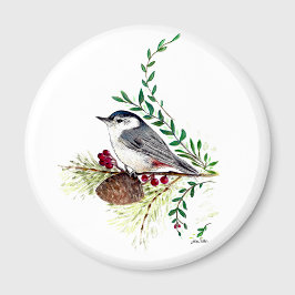 Íman Nuthatch Bird Art
